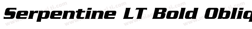 Serpentine LT Bold Oblique字体转换